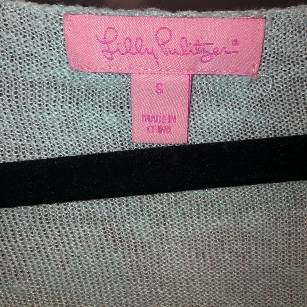 Lilly Pulitzer Small Blue Scoopneck Sweater